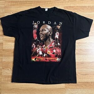Michael Jordan 90’s Vintage Black Graphic T-Shirt Size 3XL